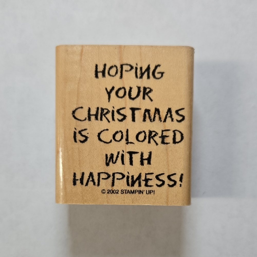 Stampin' Up! 2002 Christmas Sentiment Stamp